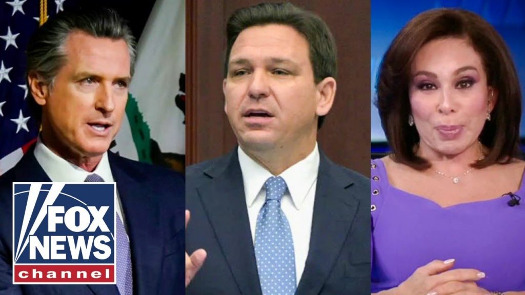 Judge Jeanine: Gavin Newsom Leaves ‘Dumpster Fire Of A State’ To Attack Desantis