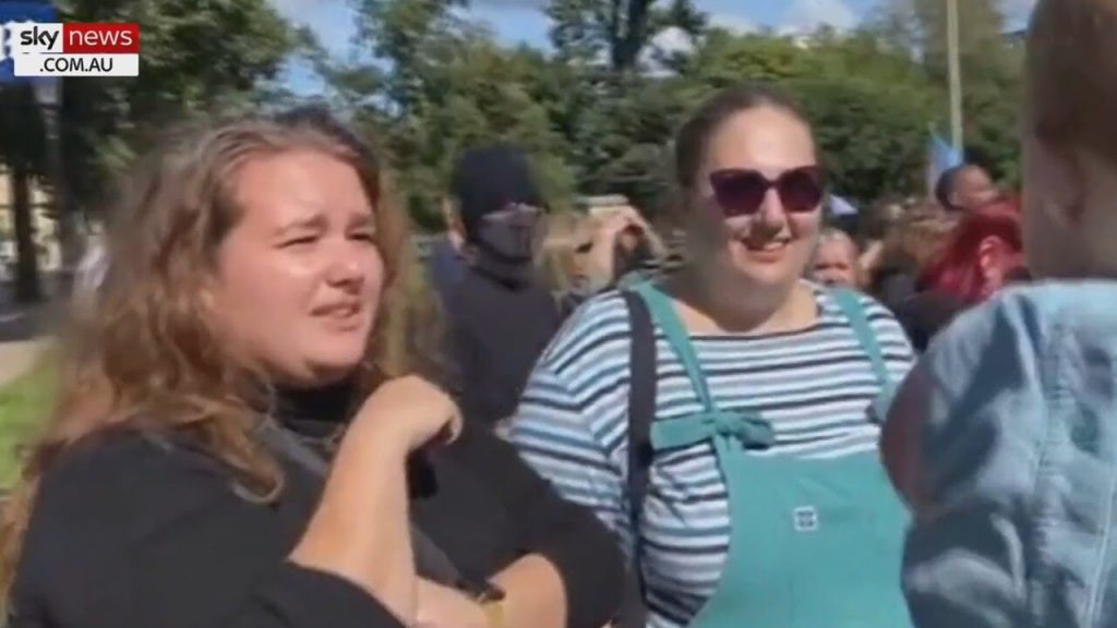 Activist screams at baby for being ‘raised a fascist’