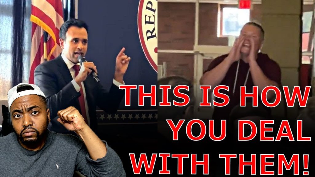 Vivek Ramaswamy CALMLY Dismantles UNHINGED Single Mother Disrupting Campaign Event!