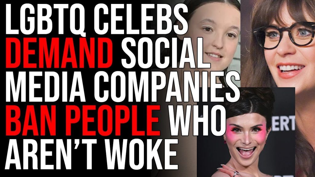 LGBTQ Celebs DEMAND Social Media Companies BAN People Who Don’t Support Woke Ideology