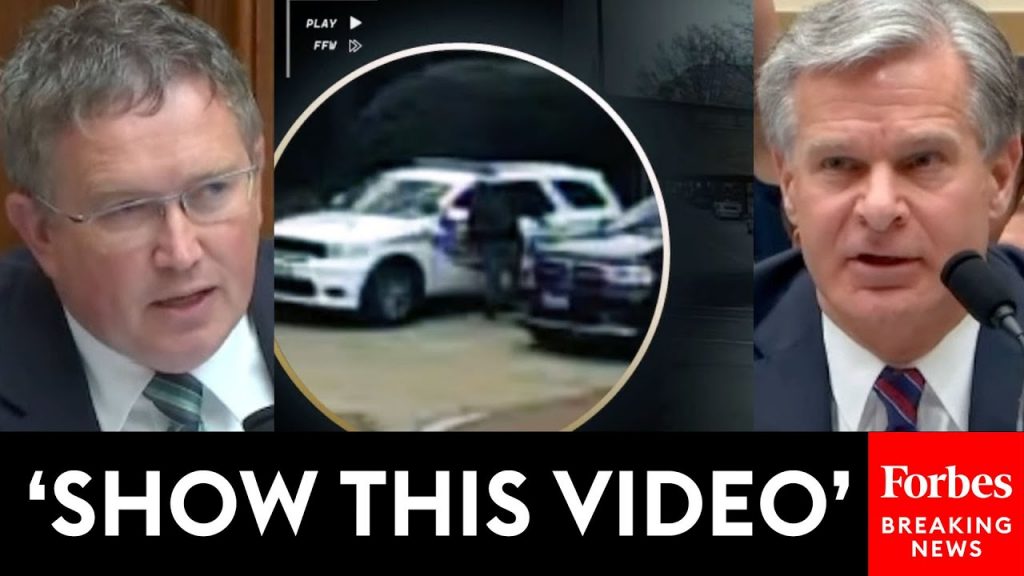 BREAKING NEWS: Thomas Massie Confronts FBI’s Wray With Shocking Video Relating To Jan. 6 Pipe Bomb