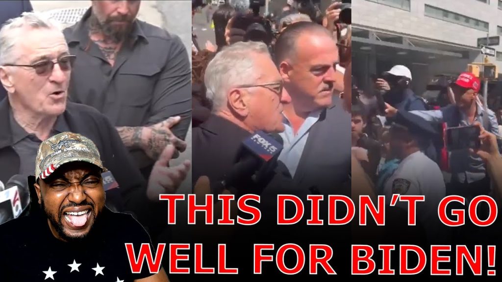 TRUMP DERANGED Robert DeNiro & Biden Team HECKLED With ‘F Joe Biden’ Chants OUTSIDE Hush Money Trial