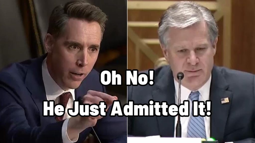 Sen. Hawley Goes Crazy After FBI’s Wray Admits He Left Hearing Early For Luxury Vacation