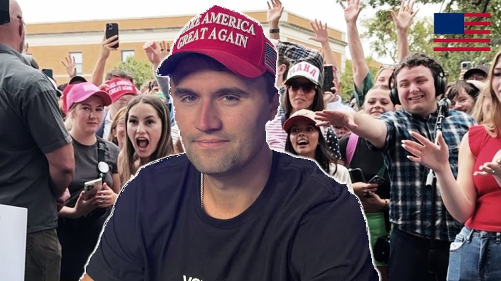 Charlie Kirk Convinces 3 Students to Vote Trump At University of North Texas