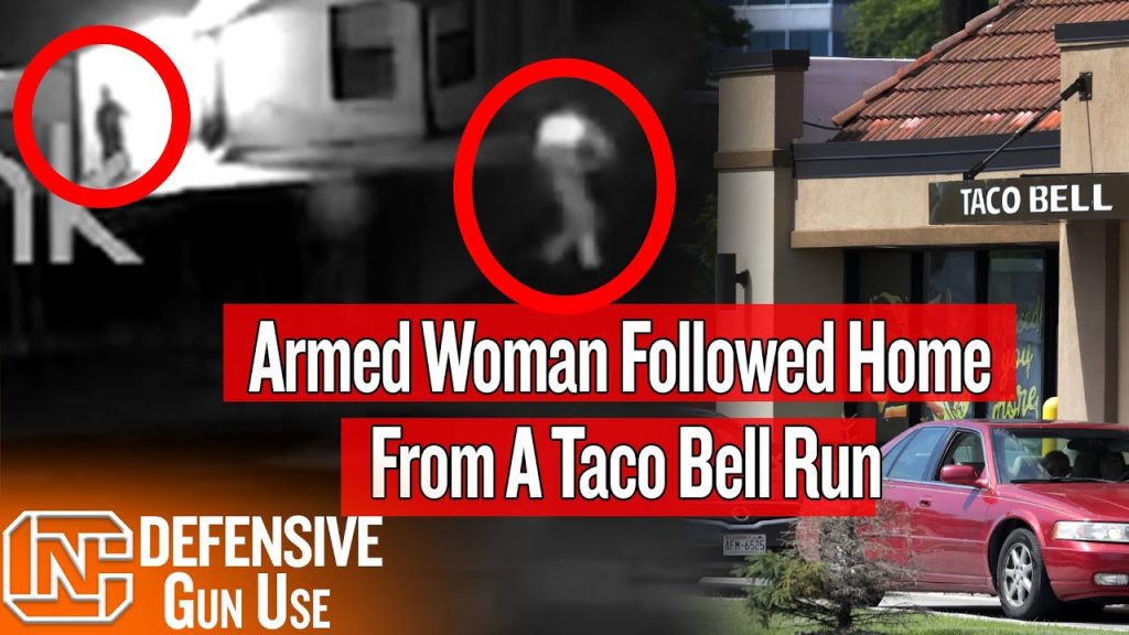 Armed Woman Followed Home From Taco Bell, Shoots Intruder Forcing His Way Into Garage