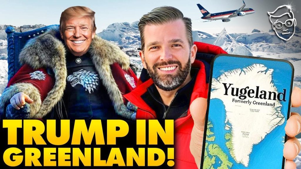 Trump Lands in Greenland on Trump Force One | Natives Welcome America As CONQUERING HEROES