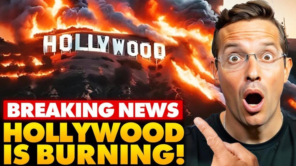 Hollywood in FLAMES! Fire RAGES in Across Hollywood Hills | Celebrities FORCED to Evacuate