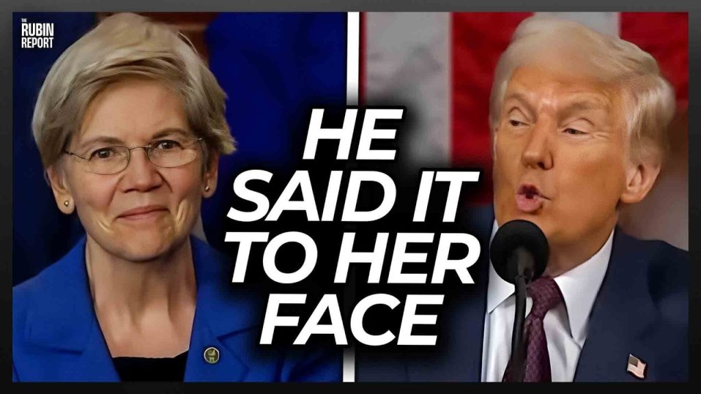 Trump Humiliates Elizabeth Warren to Her Face Live During His Speech