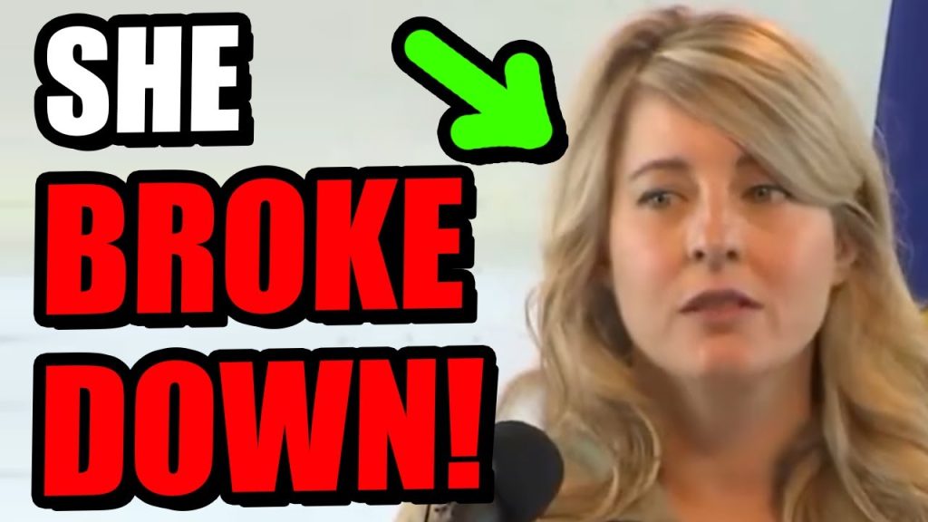 Incoherent Canadian leader is LOSING HER MIND on Trump