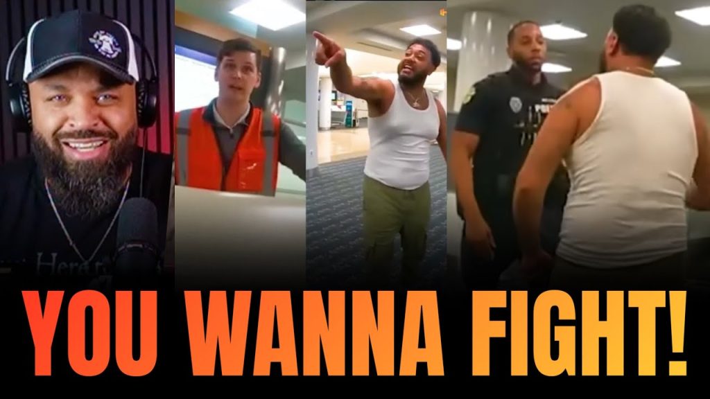 Drunk Guy Kicked Off Flight SQUARES UP to Cops then He REGRETS what Happens Next!