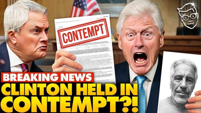 PANIC: Bill and Hillary Clinton Face ARREST For Defying Epstein Subpoena, Contempt: 'HANDCUFFS'