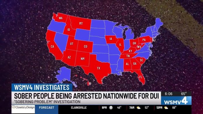 Sober people being arrested nationwide for DUI