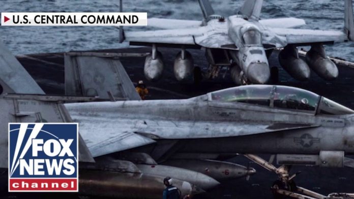 CENTCOM releases NEW footage of ‘Super Hornet’ jets as military weighs Iran options