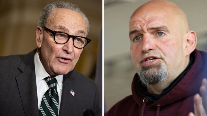 Fetterman Joins Republicans - Schumer Is Going Berserk