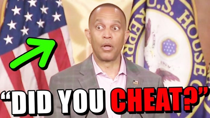 Hakeem Jeffries just PISSED HIS PANTS.